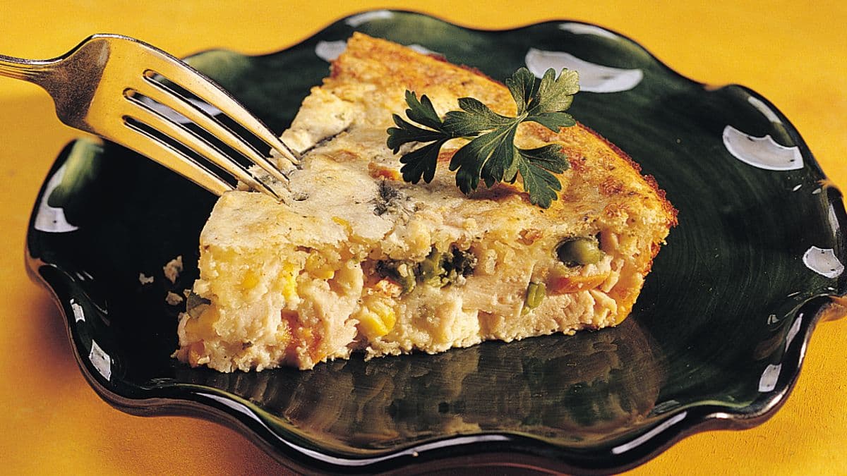 Impossibly Easy Turkey Ranch Pie